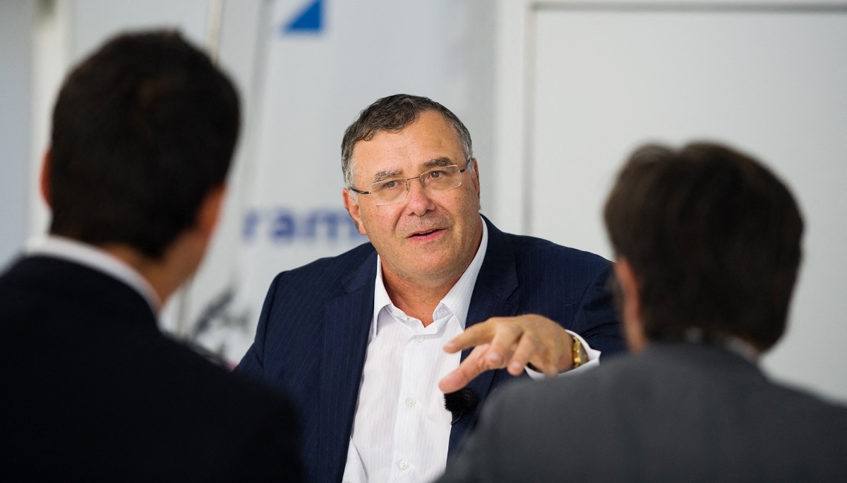 TotalEnergies CEO Patrick Pouyanné in Paris, on 31 August, 2018.