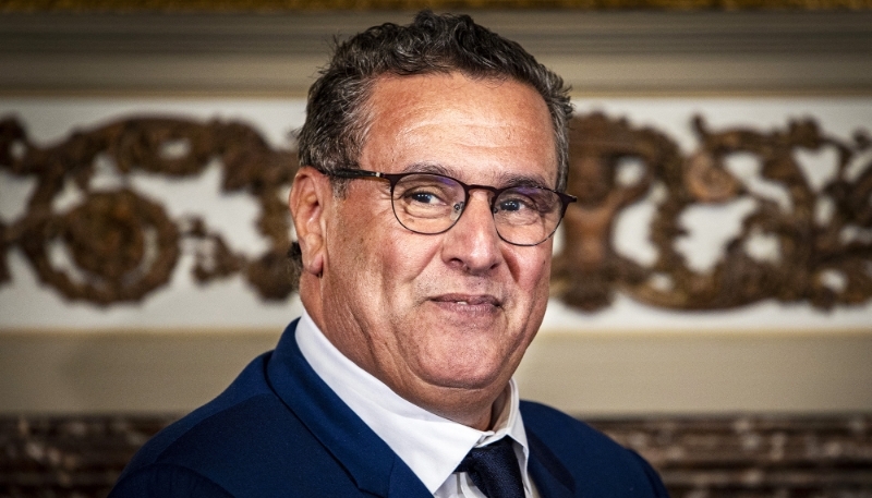 Moroccan PM Aziz Akhannouch during a visit to the Netherlands in 2022.