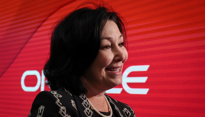 Oracle CEO Safra Catz in New York on 12 July 2023. 