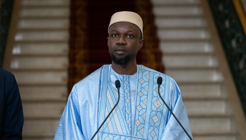 Senegalese Prime Minister Ousmane Sonko in Dakar on 5 April 2024.