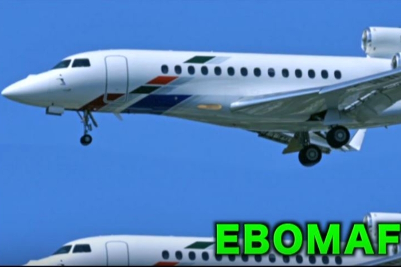 Liza Transport International's Falcon 7X in Ebomaf Force One video featuring Chocki.