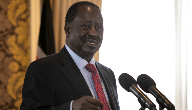 Kenya's former prime minister Raila Odinga.