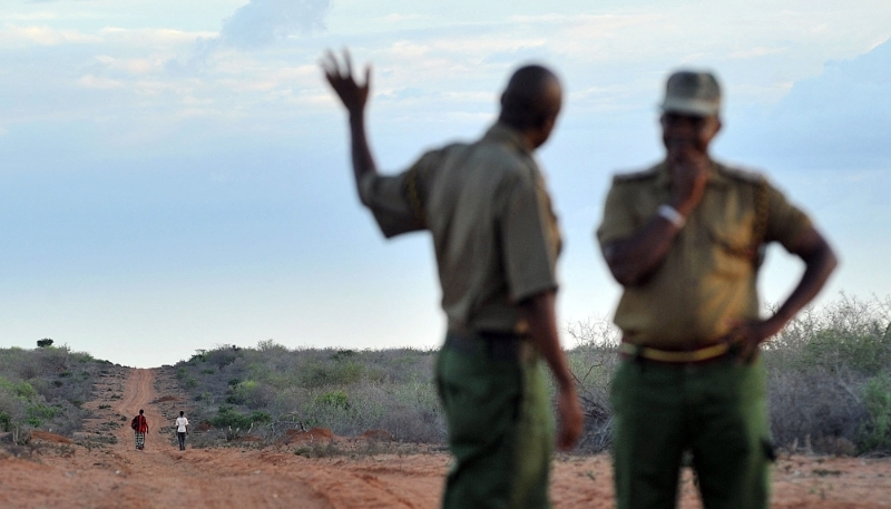 Kenyan security officers in Liboi, near the Kenyan border with Somalia, in 2011.