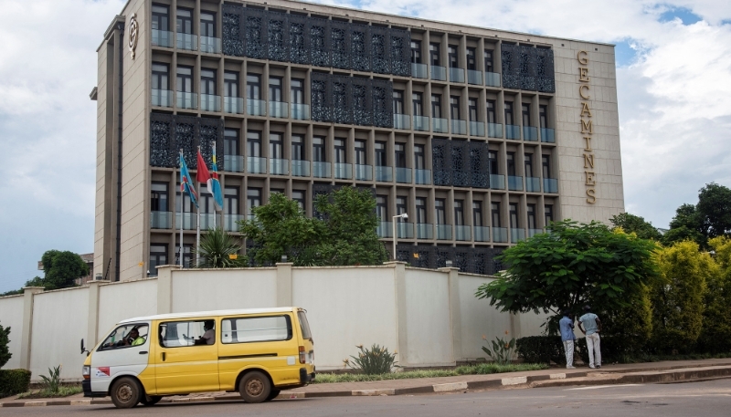 Gécamines' headquarters in Lubumbashi, DRC, on 16 January, 2021.