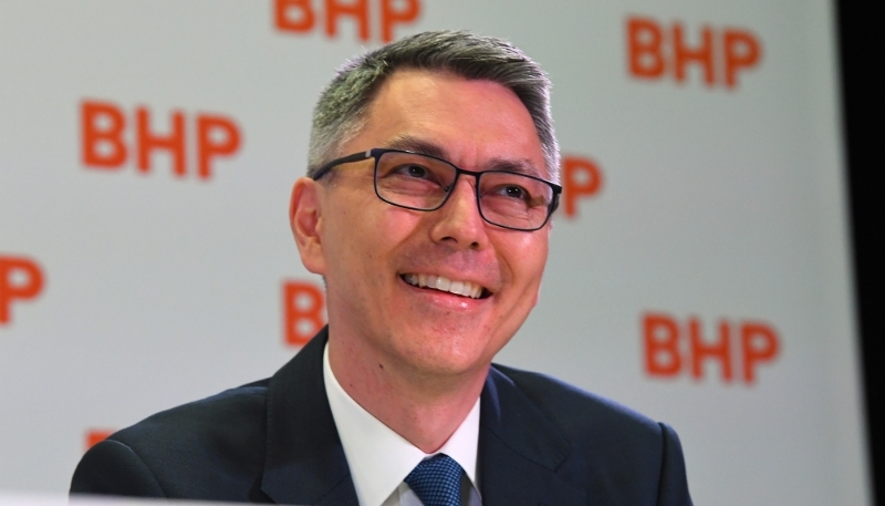 BHP Group CEO Mike Henry on 14 November 2019 in Victoria (Australia).
