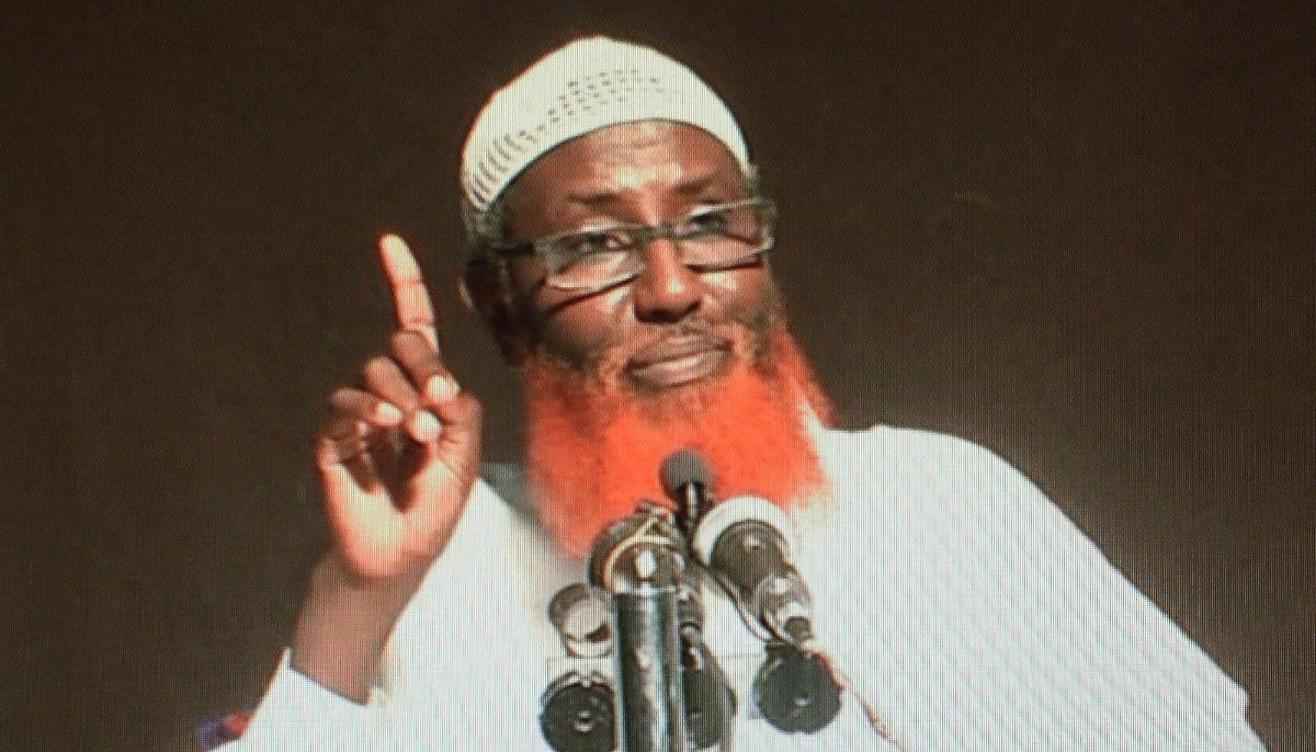 Somali-born cleric Abdul Qadir Mumin, head of the Islamic State group in East Africa, in 2016.
