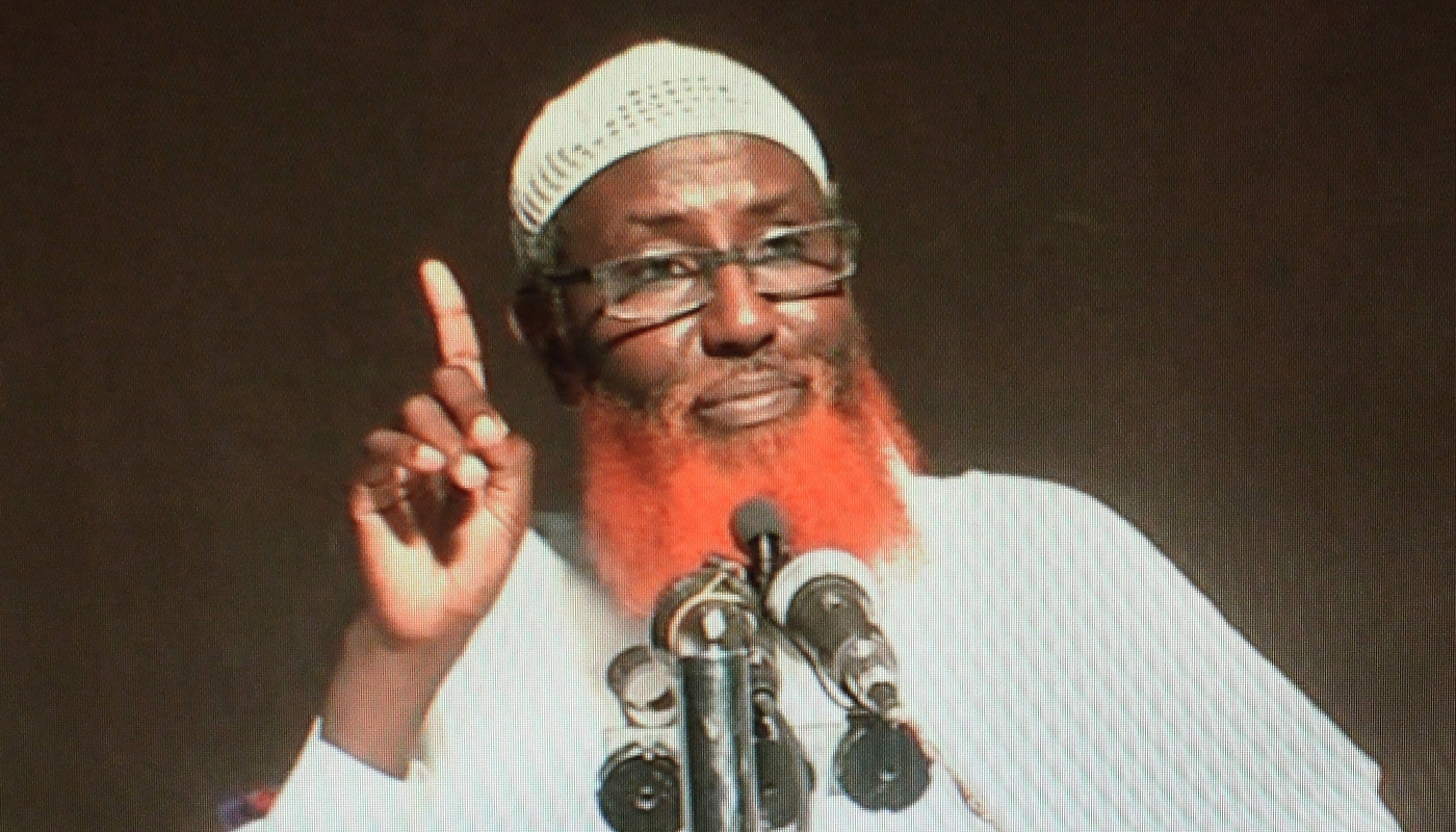 Somali-born cleric Abdul Qadir Mumin, head of the Islamic State group in East Africa, in 2016.