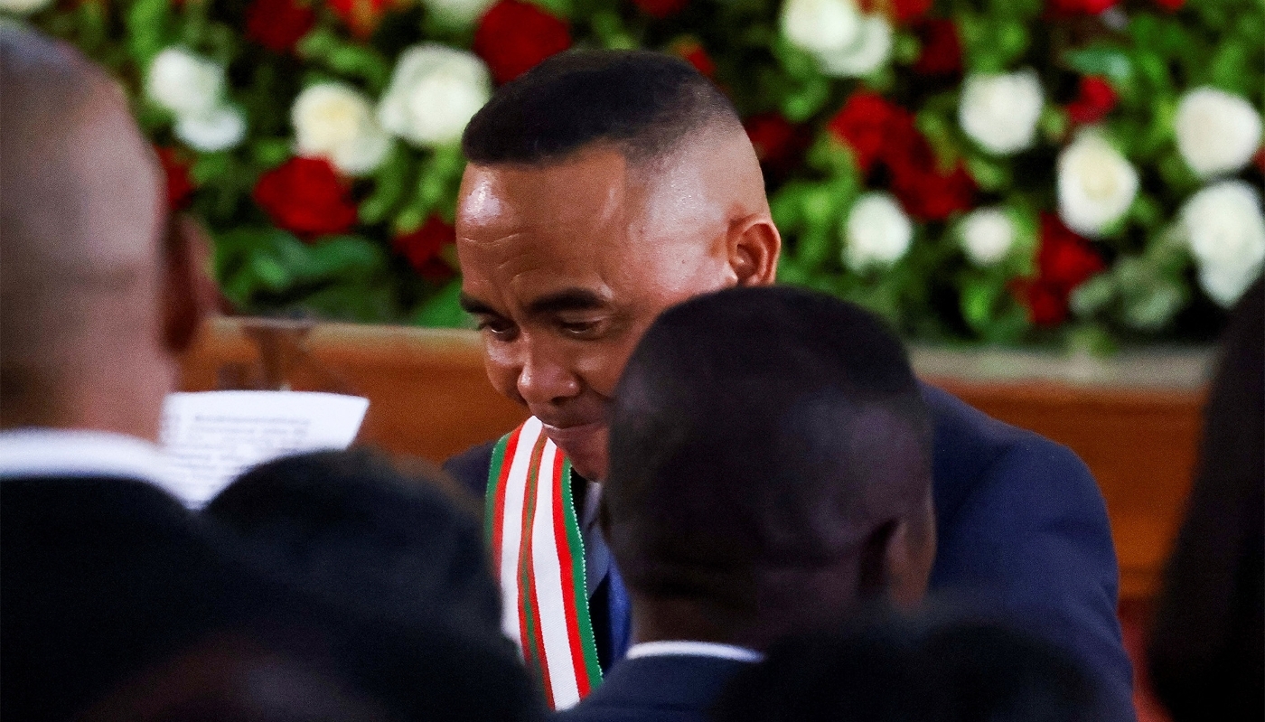 Colonel Michael Randrianirina in Antananarivo,  17 October 2025.