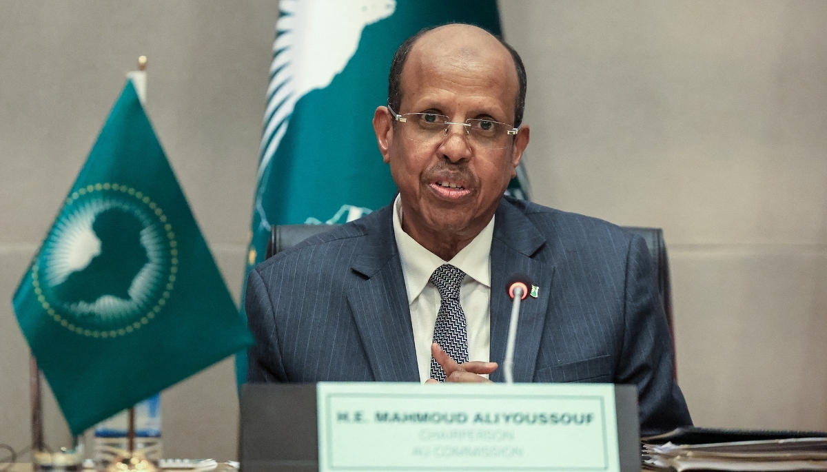 African Union Commission Chair Mahamoud Ali Youssouf in Addis Ababa, on 13 May 2026.