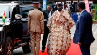 Guinea's President Mamadi Doumbouya (centre) during the Africa Forward summit in Nairobi, Kenya, on 12 May 2026.