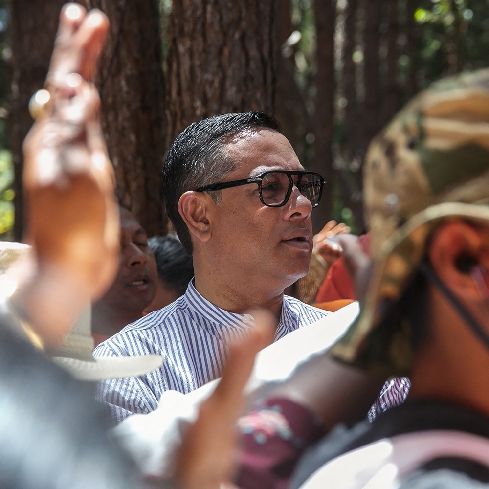 Malagasy businessman Maminiaina Ravatomanga in Antananarivo, in October 2023.
