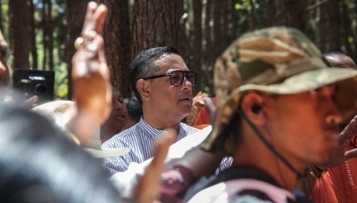 Malagasy businessman Maminiaina Ravatomanga in Antananarivo, in October 2023.