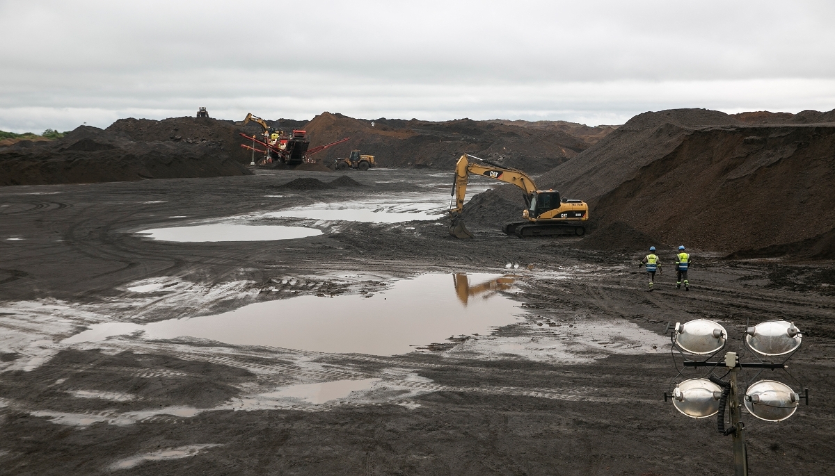 The Compagnie Minière de l’Ogooué manganese mine in Moanda (Haut-Ogooué), Gabon, in 2020.
