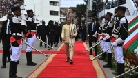 Madagascar's President Michael Randrianirina, in Antananarivo, on 26 June 2026.