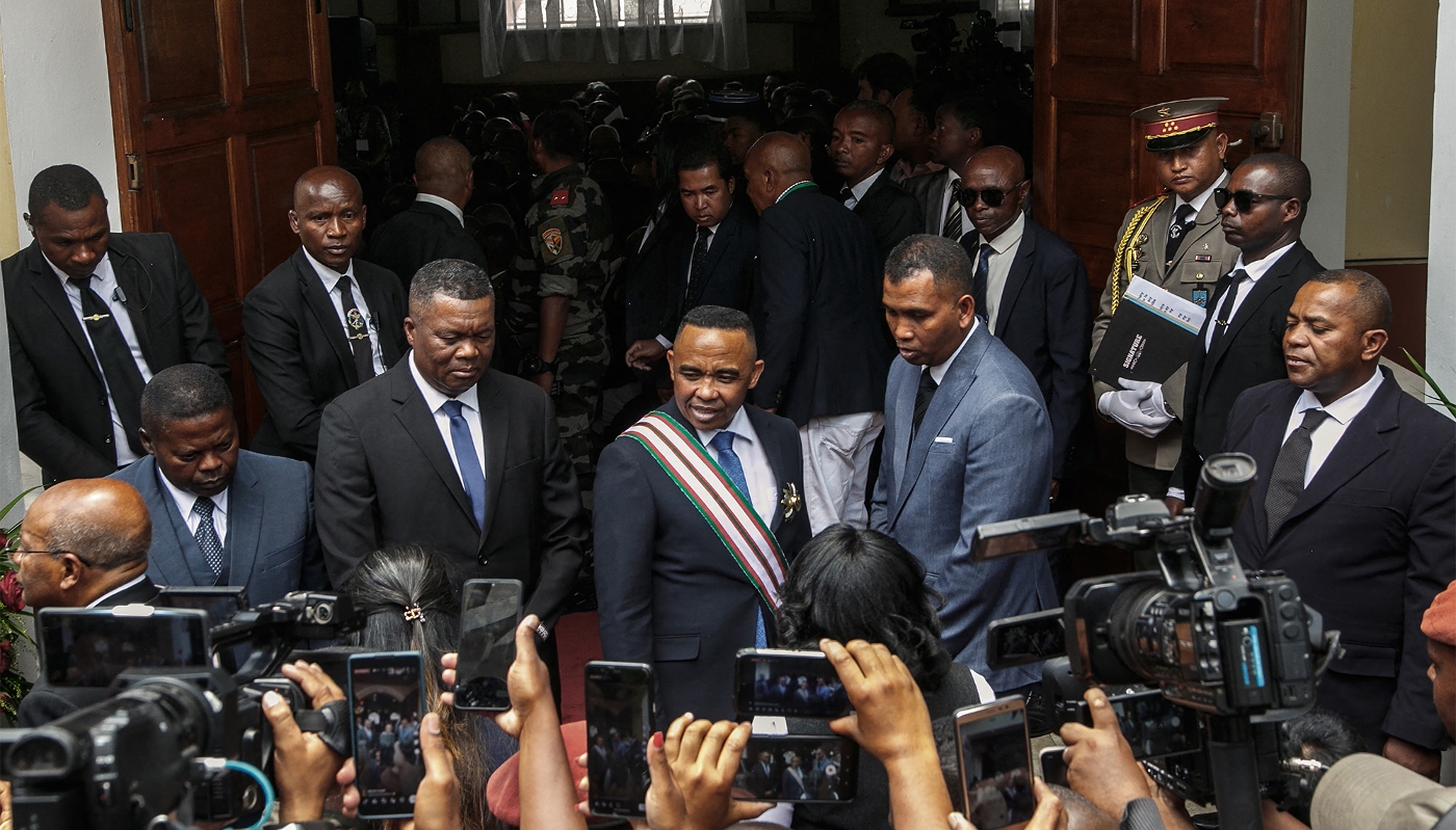 Colonel Michael Randrianirina after his inauguration ceremony in Antananarivo on 17 October 2025.