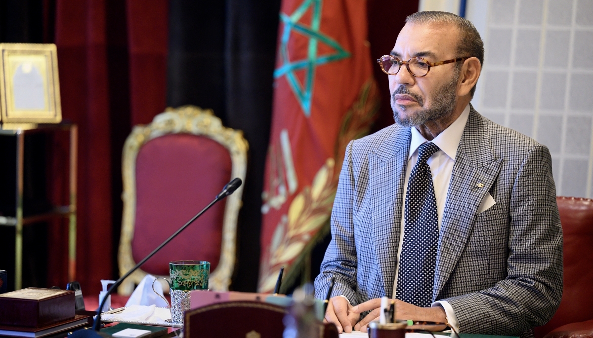 King Mohammed VI of Morocco in Rabat, on 20 September 2023.