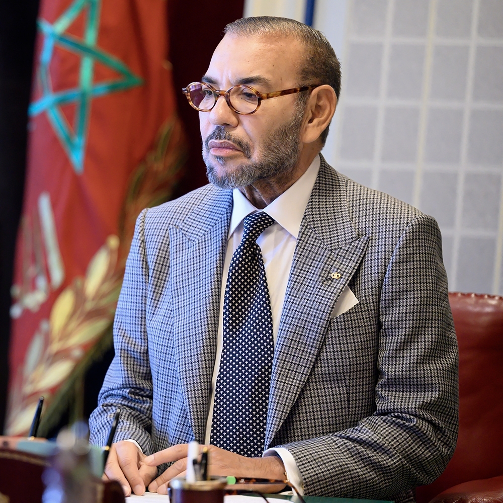 King Mohammed VI of Morocco in Rabat, on 20 September 2023.