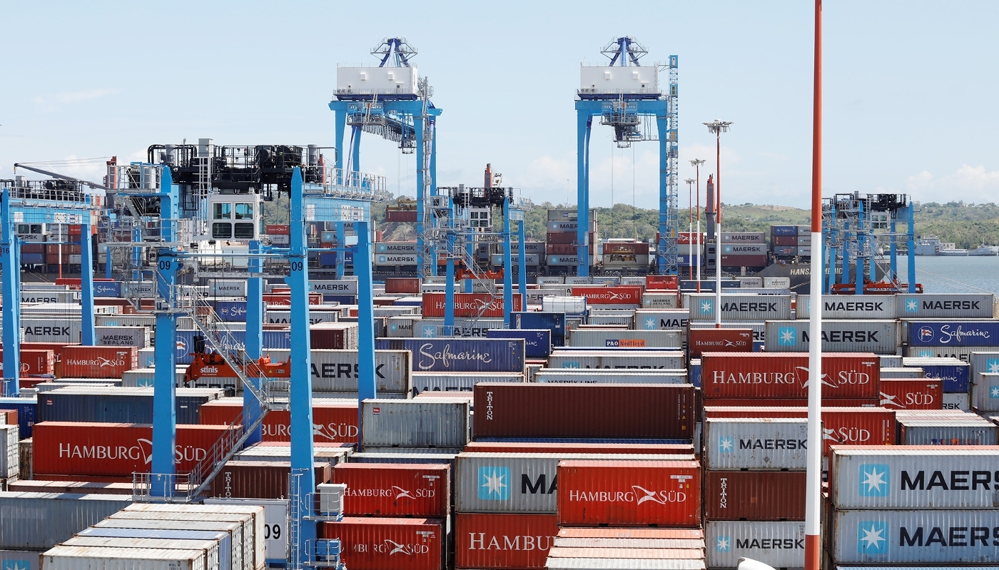 The port of Mombasa, Kenya, on 23 October 2019.