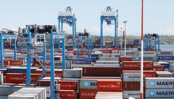 The port of Mombasa, Kenya, on 23 October 2019.