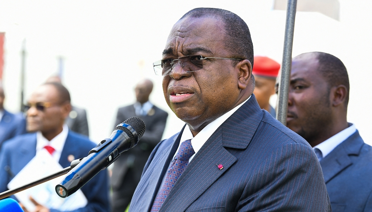 Cameroon’s finance minister, Louis-Paul Motaze, in Yaoundé on 9 December 2025.