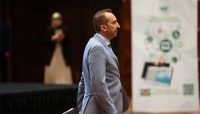 Kamel Moula, president of the Algerian Economic Renewal Council, in Algiers on 15 April 2025.