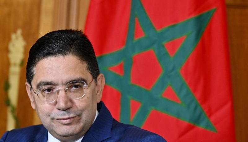 Morocco's minister of foreign affairs, Nasser Bourita, in Brussels, on 23 October 2025.
