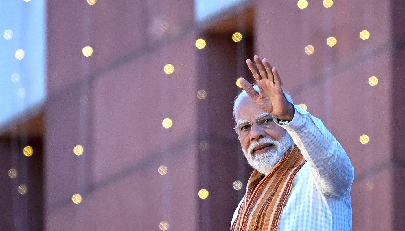 Indian Prime Minister Narendra Modi in New Delhi on 4 May 2026.