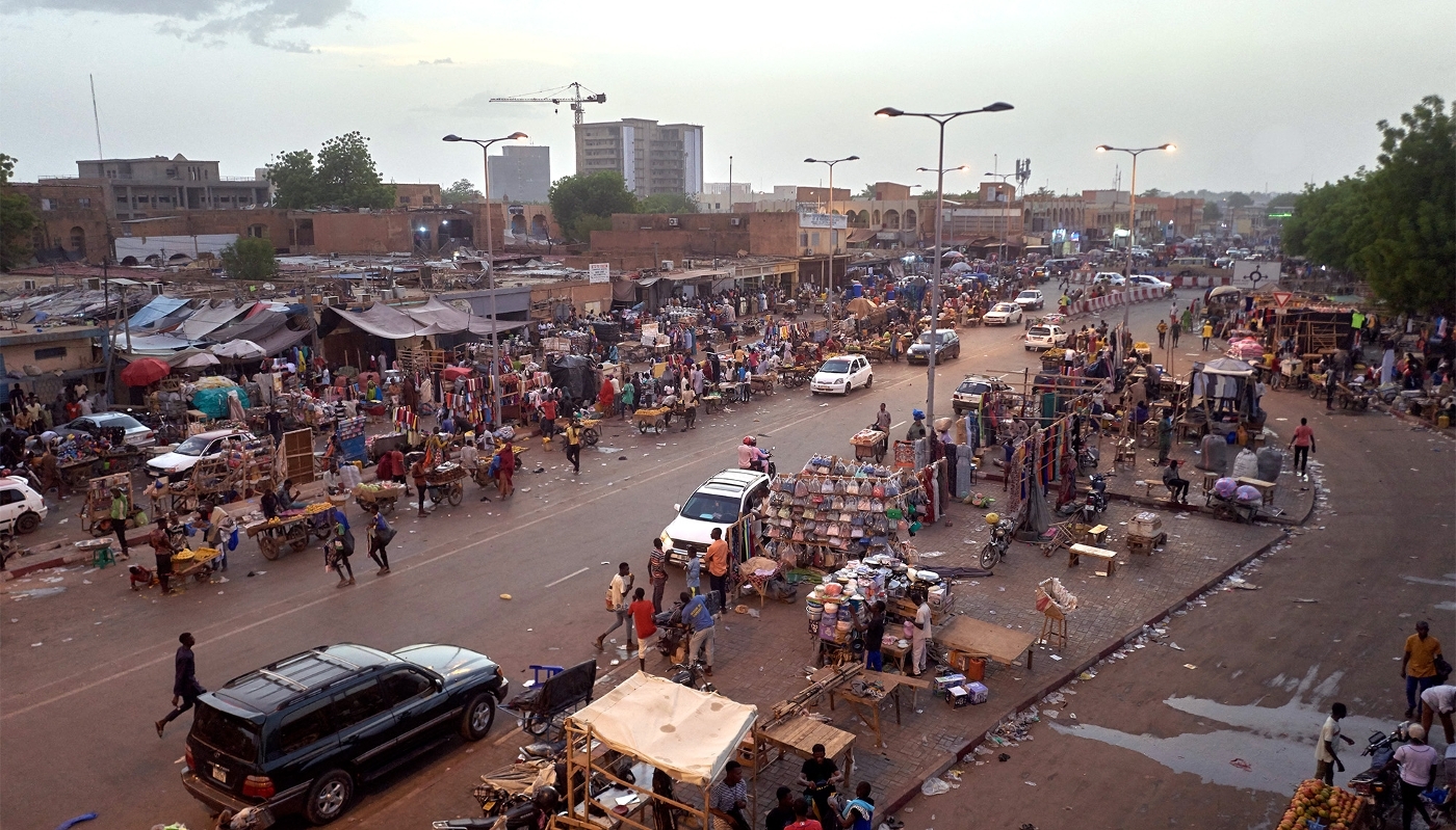 A market in Niamey, in May 2023.