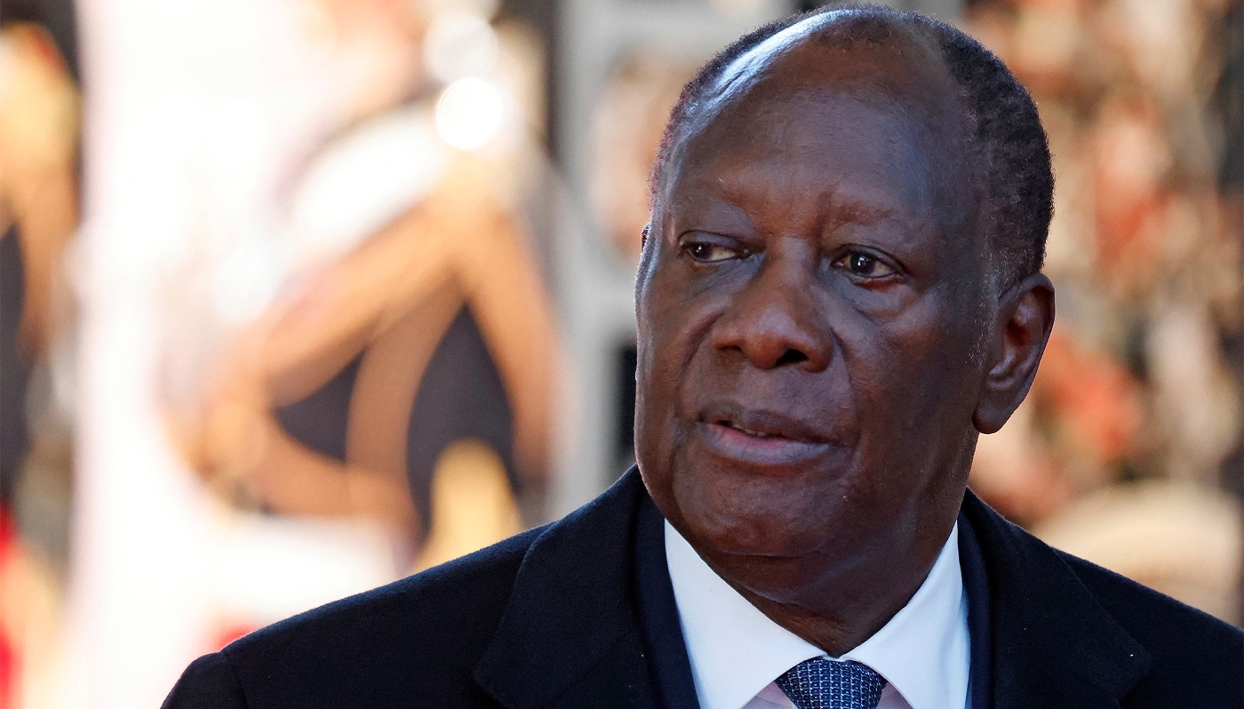 Ivory Coast President Alassane Ouattara in Paris, France, in October 2024.