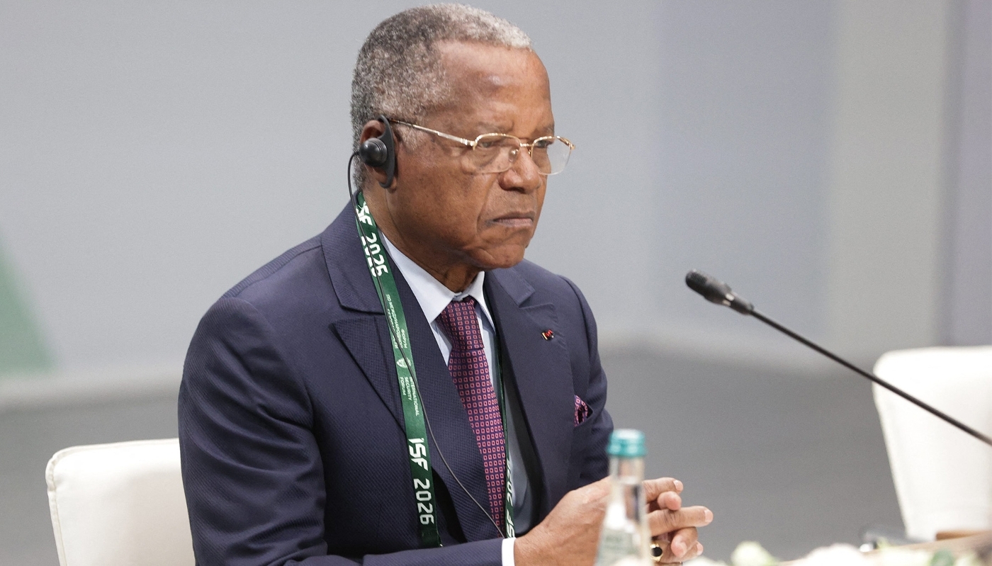 Secretary General of the National Security Council Jean-Dominique Okemba in Moscow, Russia, on 26 May 2026.