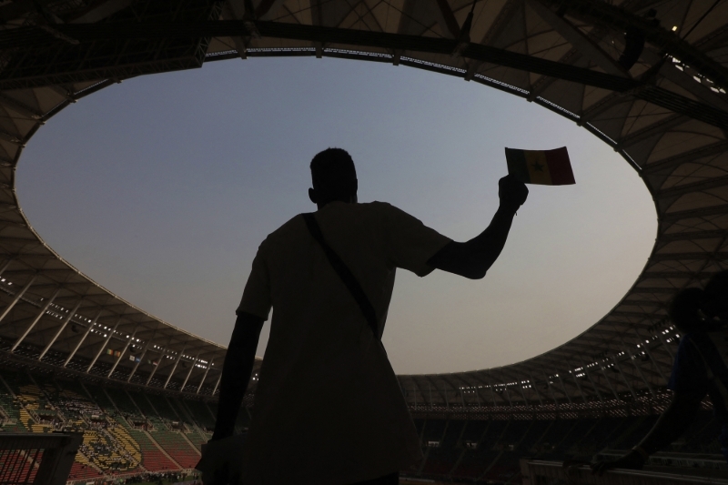 Olembe Stadium in Yaounde, Cameroon on 6 February 2022.