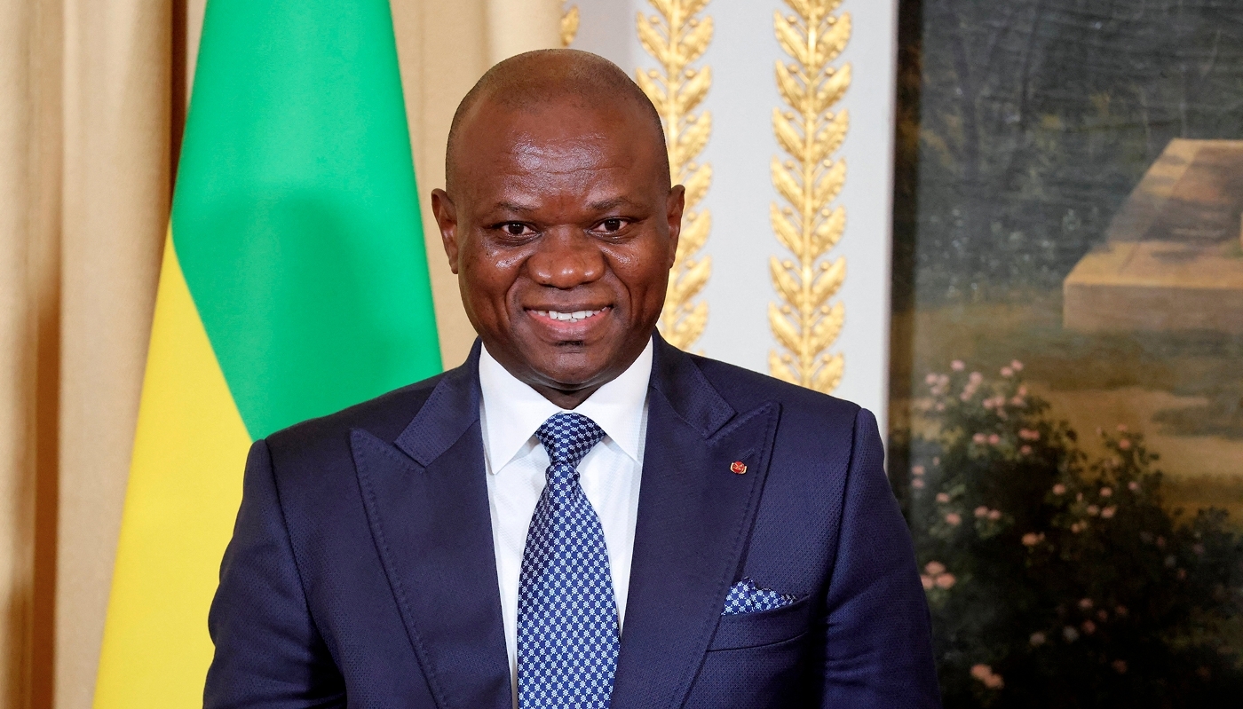 Gabonese President Brice Clotaire Oligui Nguema, in Paris, on 20 July 2026.