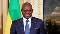 Gabonese President Brice Clotaire Oligui Nguema, in Paris, on 20 July 2026.