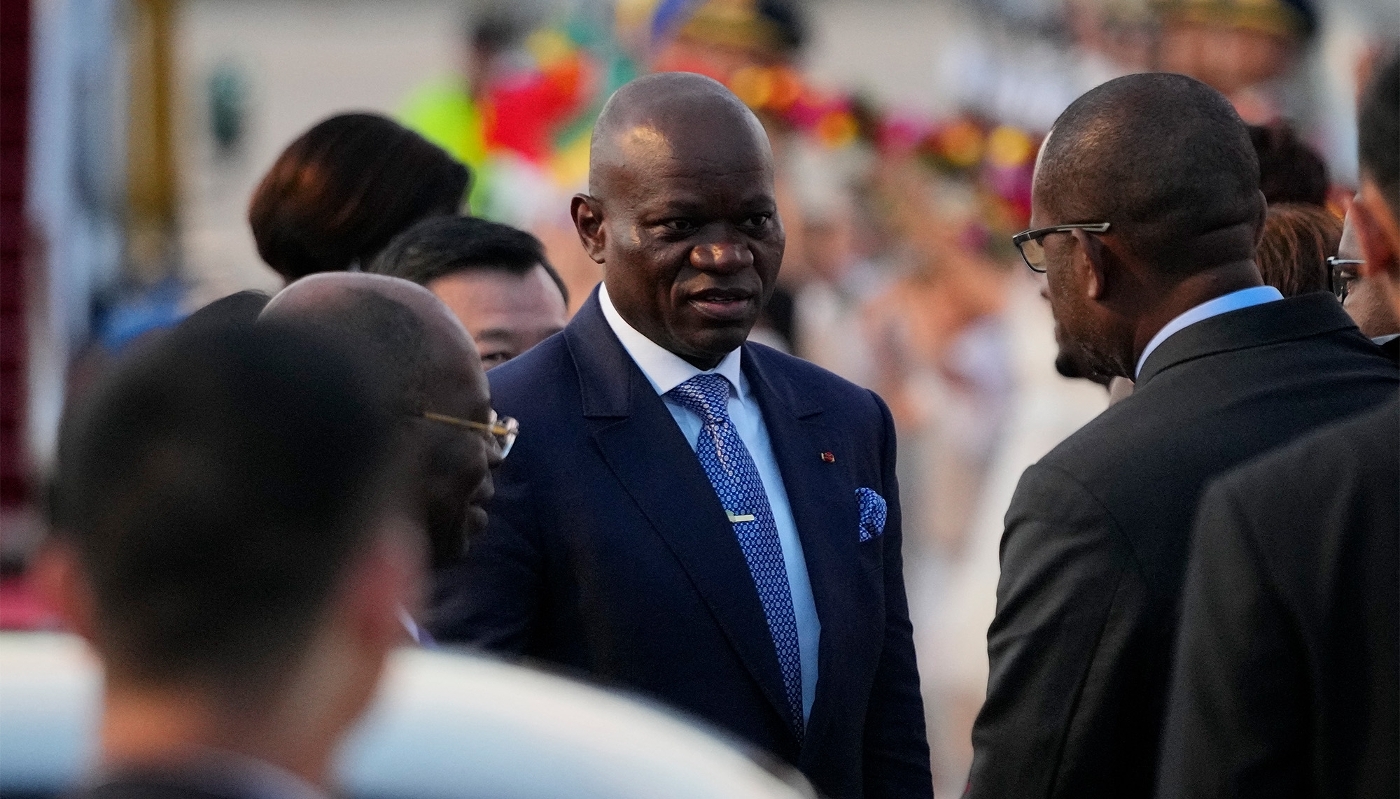 Gabonese President Brice Clotaire Oligui Nguema in Beijing, China, September 2024.