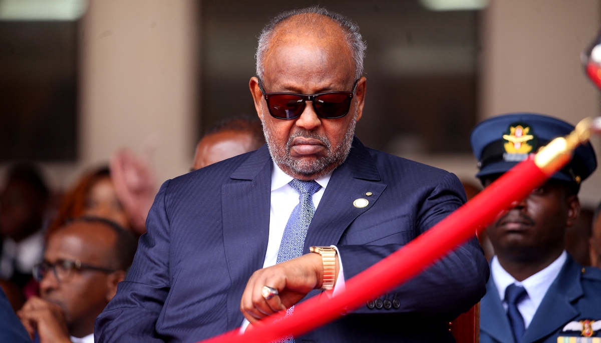 Djibouti's President Ismail Omar Guelleh in Nairobi, on 3 September 2022.