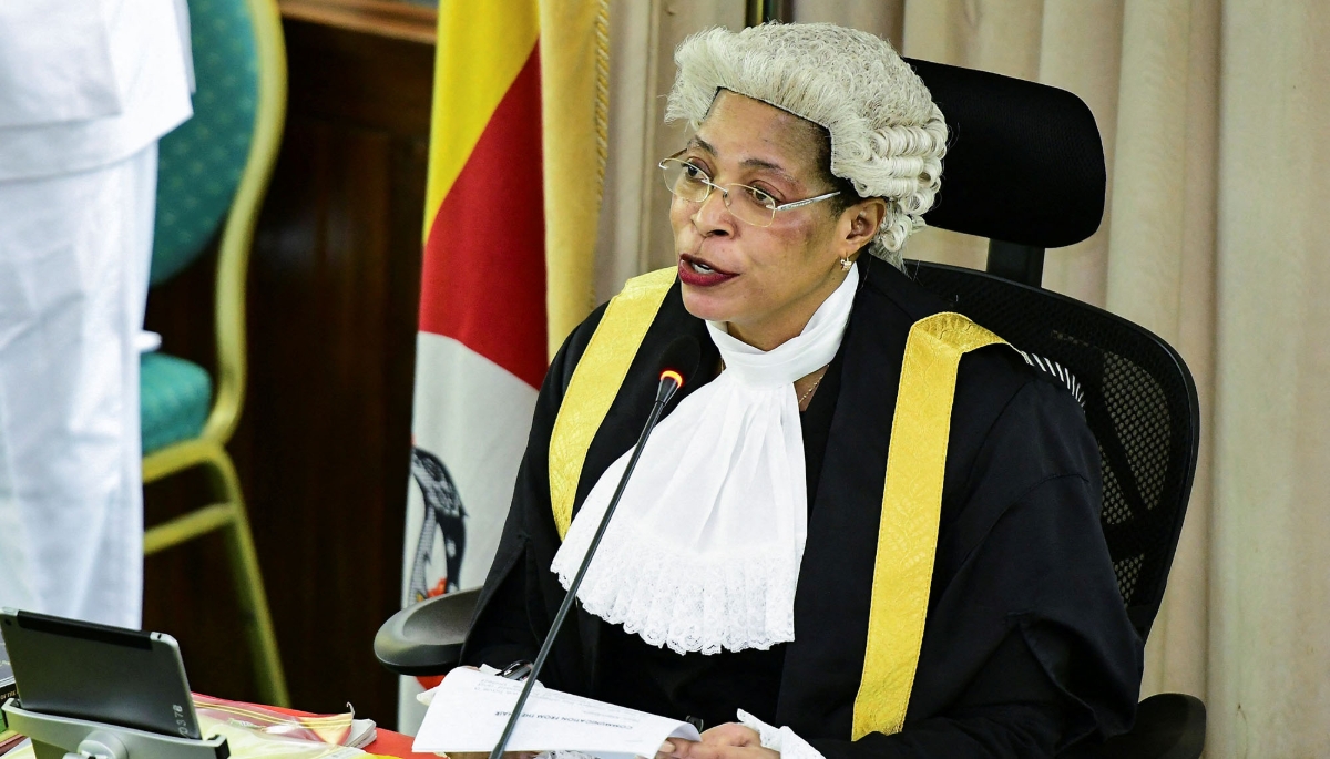 Ugandan Speaker of Parliament Anita Annet Among in Kampala in March 2023.