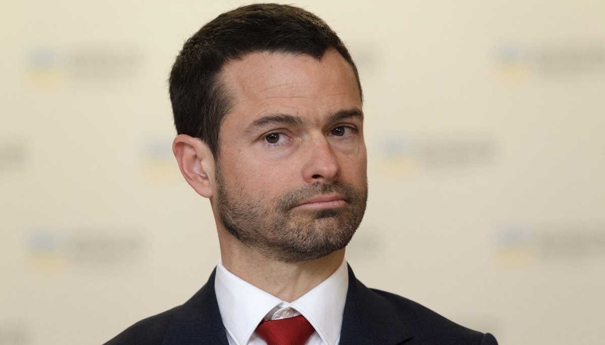 Jérémie Pellet, director of Expertise France, in Kyiv, in 2024.