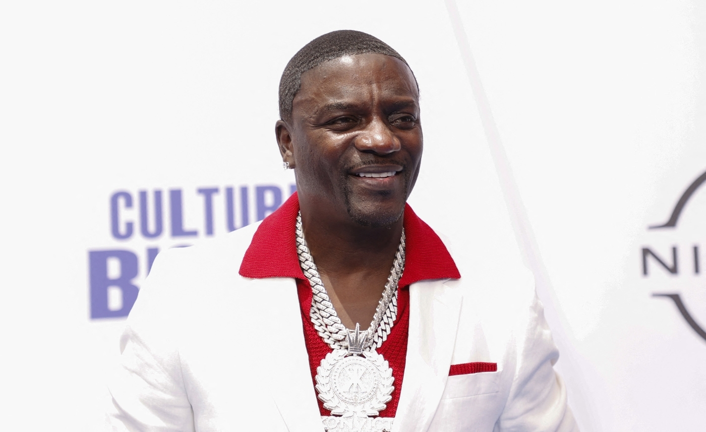 US-Senegalese singer Akon at the 2024 BET Awards in Los Angeles, 30 June 2024.