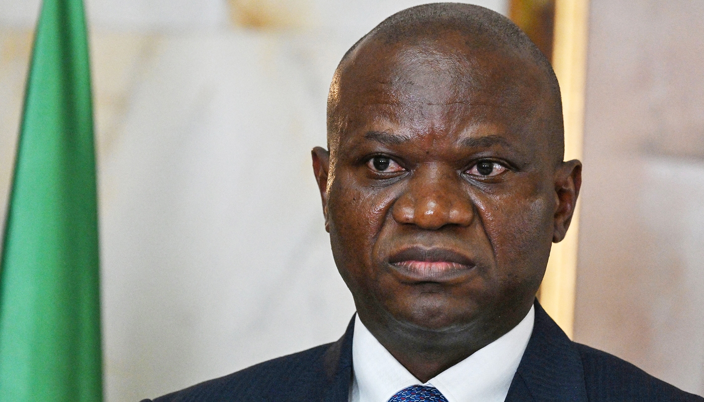 Brice Clotaire Oligui Nguema in Abidjan, Ivory Coast, 11 April 2024.