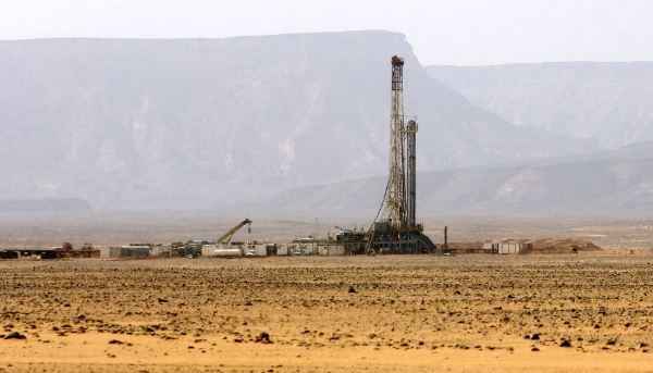 An oil field in south-west Libya in 2020.