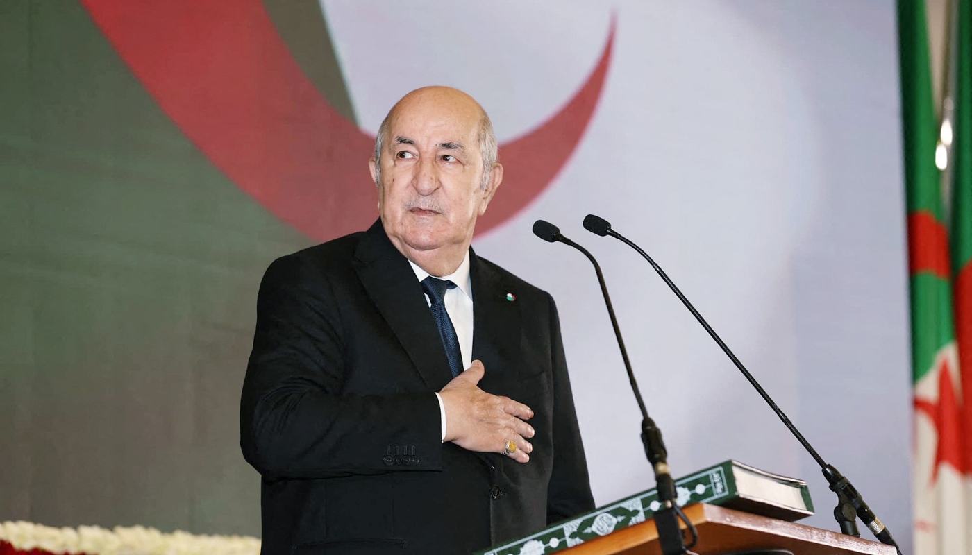 Algerian President Abdelmadjid Tebboune in Algiers, 17 September 2024.