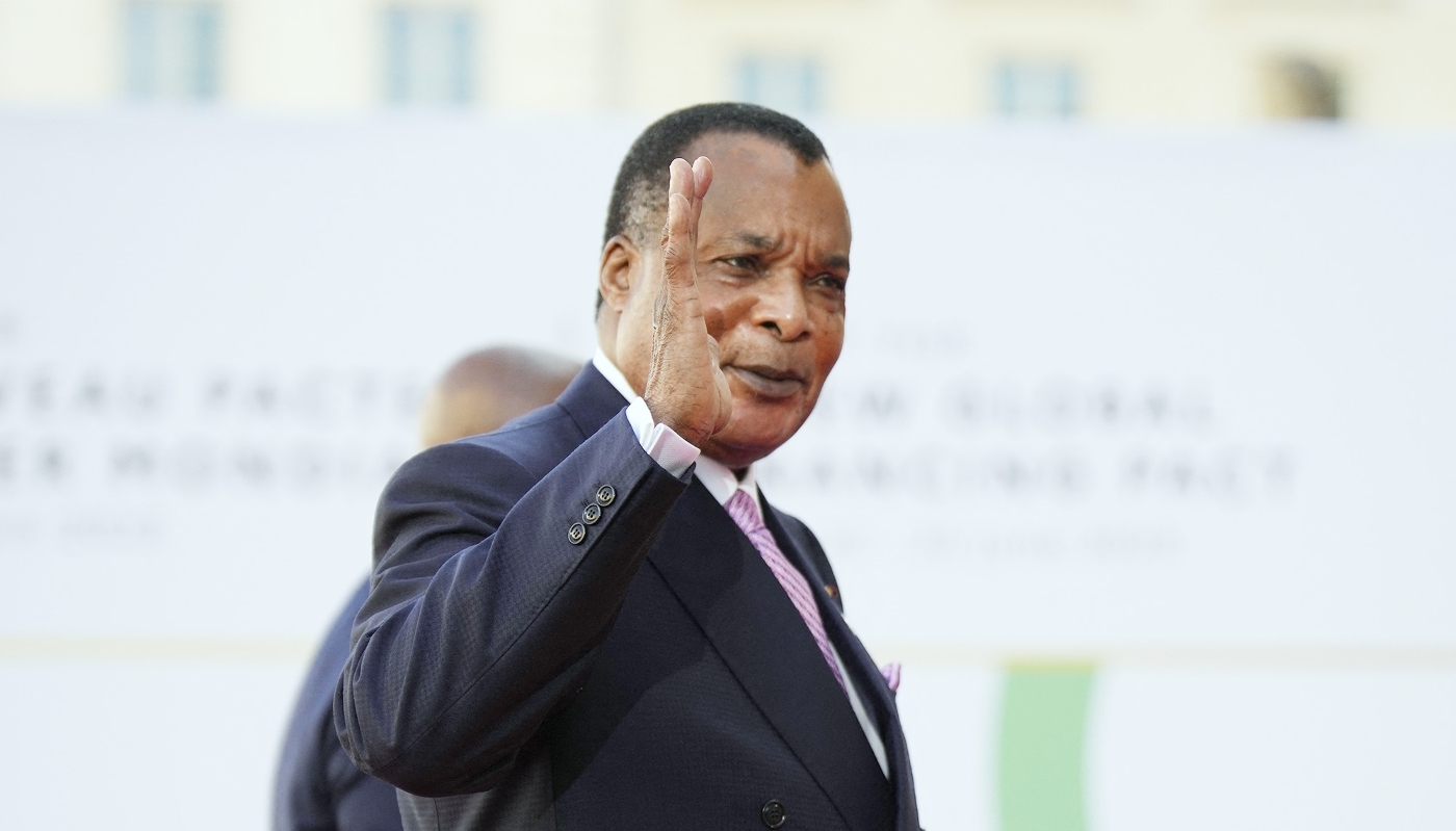 Congo President Denis Sassou Nguesso in Paris for the New Global Financial Pact Summit, on 23 June 2023.