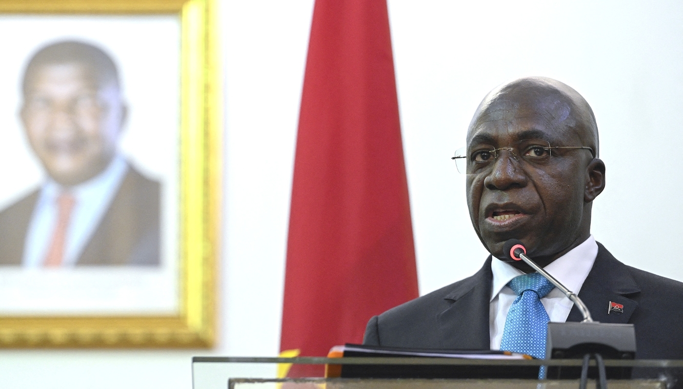 Tete António at the Ministry of Foreign Affairs in Luanda on 25 January 2024