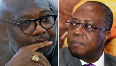 Randy Abbey, head of the Ghana Cocoa Board, and Yves Brahima Koné, director of the Ivorian Conseil Café-Cacao.