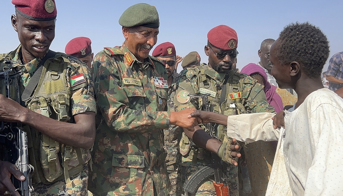General Abdel Fattah al-Burhan, head of the Sudanese Armed Forces, in Al-Dabbah, Sudan, in November 2025.