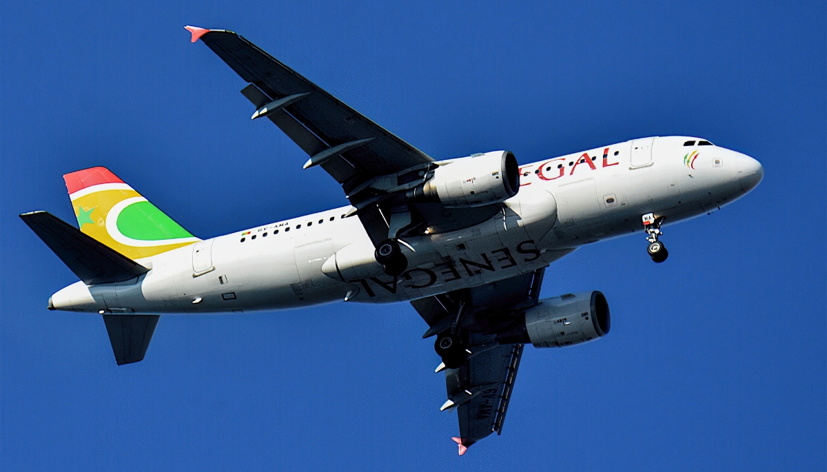 An Air Sénégal plane arrives at Marseille Airport, in France, August 2024.