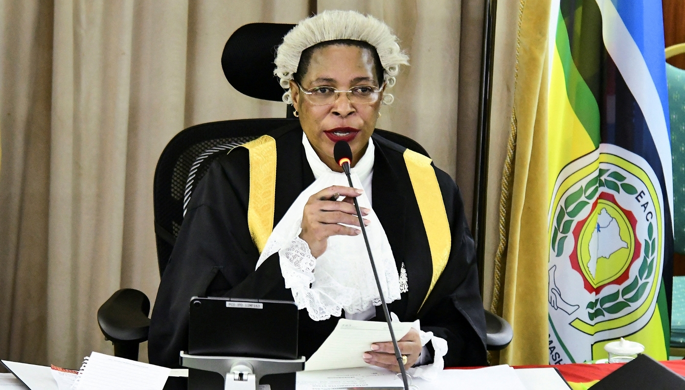 Anita Among, speaker of the Ugandan Parliament, in Kampala on 2 May 2023.