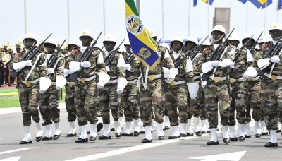 Gabonese Armed Forces parade in Libreville, 17 August 2024.