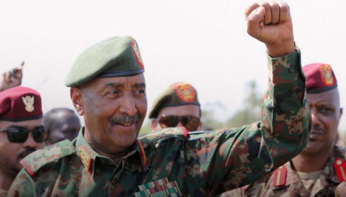 Sudan's army chief Abdel Fattah al-Burhan in Khartoum, on 26 March 2025. 