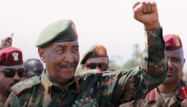Sudan's army chief Abdel Fattah al-Burhan in Khartoum, on 26 March 2025. 